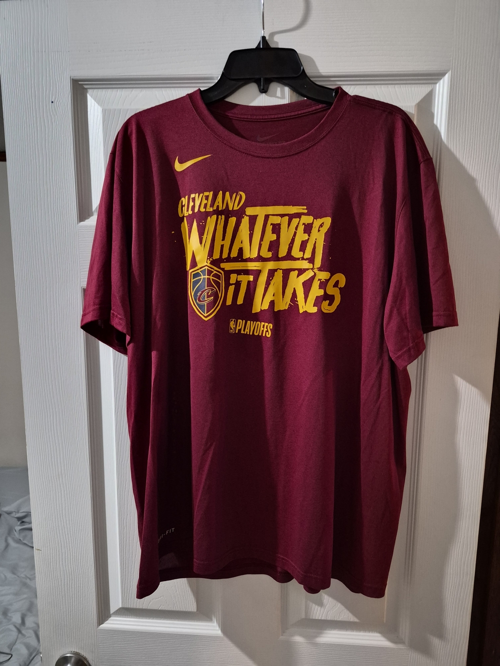 Nike Cleveland "Whatever It Takes" Maroon Playoffs Tee